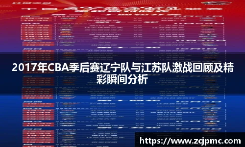 2017年CBA季后赛辽宁队与江苏队激战回顾及精彩瞬间分析